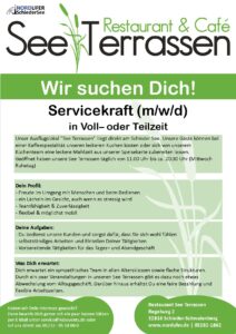 Stellenanzeige Servicekraft Festanstellung See Terrassen Schieder See